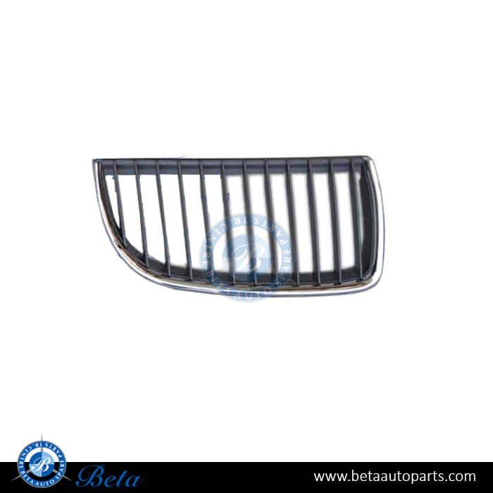 Right Side Grille - Black and Chrome for BMW 3 Series E90 2005-2008 models, Part Number 51137120008 Right Side Grille - Black and Chrome for BMW 3 Series E90 2005-2008 models, Part Number 51137120008
